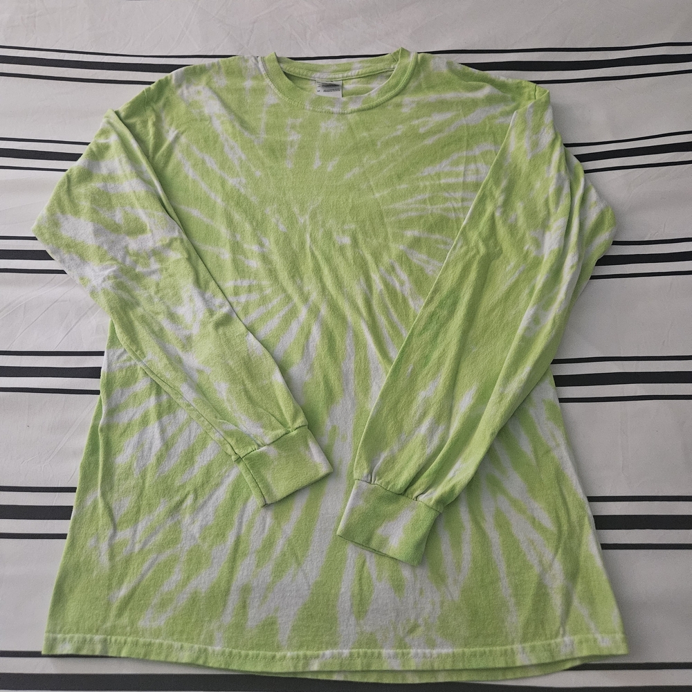Gildan Lime Green Tie-Dye Shirt
